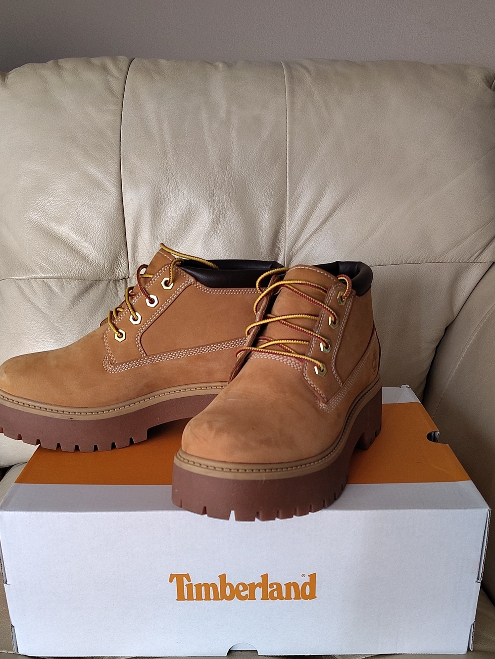 Timberland Stone Street Waterproof Platform Boot Wheat